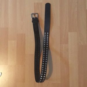 Black studded belt